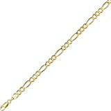 10k Gold Figaro Chain Necklace - 22 Inch - JewelryWeb