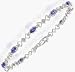 14K TANZANITE & DIAMOND BRACELET 2.12 CARATS