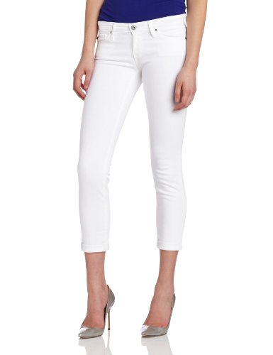 AG Adriano Goldschmied Women's Stilt Roll Up Cigarette Jean in White