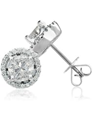 Quattour for Amoro Diamond Earrings in 18kt White Gold