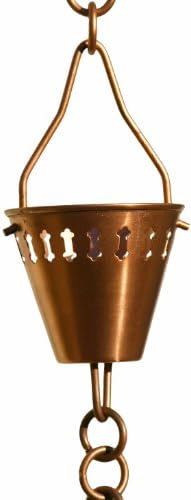 (One Piece ) Rain Chain- Rain Chain Shade Cup From Patina Products (Part Number R279)