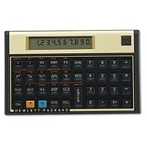 HP 12C Financial Calculator - Black/ Gold