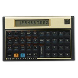 HP 12C Financial Calculator - Black/ Gold