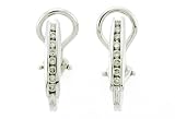 Ladies 0.25ct Diamond Hoop Earrings