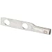 Morris Products 94350 Long Barrel Compression Lug, 2 Hole, Copper, 1/0 Str. Wire Range, Pink Color Code, 1-3/4" Stud Size
