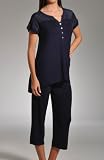 Anne Klein Spring Necessi-Tee Cap Sleeve Crop PJ Set (8710240)