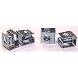 10-32 Rack Mounting Clip Nuts / Steel / Zinc / 25 Pc. Carton