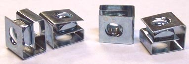 25 PC LOT 10-32 Rack Mounting Clip Nuts / Steel / Zinc / 25 Pc. Carton