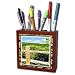 Susan Brown Designs Nature Themes - Rural Fence - Tile Pen Holders-5 inch tile pen holder