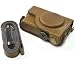 COSMOS Brown PU Leather Case Cover Bag For Canon Powershot S110 Digital Camera with Cosmos Fastening Strap
