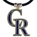 MLB Colorado Rockies Rubber Cord Necklace