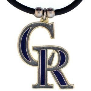 MLB Colorado Rockies Rubber Cord Necklace