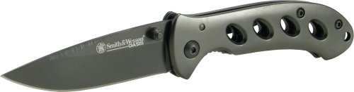 Smith & Wesson SW422 Small Oasis Titanium Finish Stainless Blade And Handle, Liner Lock And Drop Point Blade
