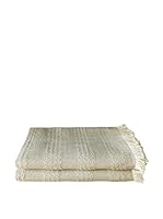 Bottega Tessile Set Cubresofá 2 Uds. (Crudo)