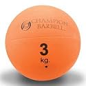 Athletic Connection Rubberized Medicine Ball-Orange 6.6 lb, Medicine Balls, Fitness
