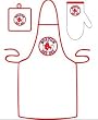 Boston Red Sox Grilling Apron Set - BASEBALL Sports Merchandise