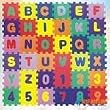 EVA Educational Puzzle Foam Mat Interlocking Alphabet & Number - 36 Small Blocks (5" by 5" Each block)