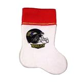 NFL Football Team Stocking (White) - Baltimore Ravens