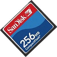 256MB Sandisk CF (Compact Flash) Card SDCFB-256 (CAW) by Compact Flash