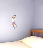Girl Soccer Goalie Wall Decal