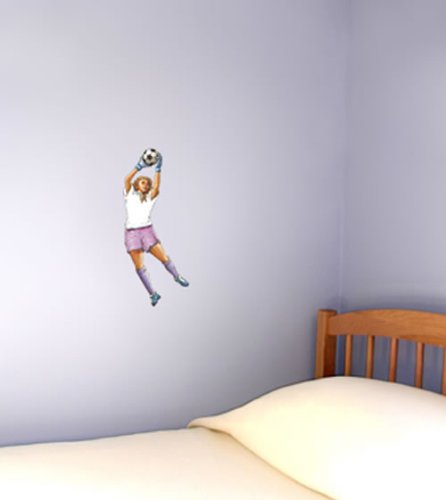 Girl Soccer Goalie Wall Decal