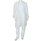 Mens Gifts Cotton Embroidered Kurta Pajama Size M Chest :39 (chgkp068)