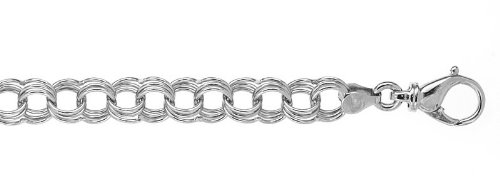 Genuine Volder Tirol (TM) Bracelet. 14KT White Triple Charm 9mm and 18 grams. Authenticity and 100% Satisfaction Guaranteed.