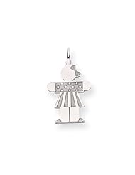14k White Gold Kid Charm Cyber Monday Special