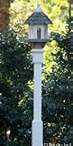 White PVC Bird Post LP-3 [CAPITOL CITY LUMBER]