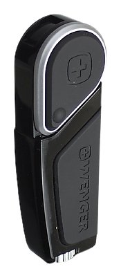 Wenger-briquet à gaz, Hydor, noir boîtier en métal, noir, drehbarer Zündhebel