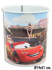 Kinder Papierkorb Muelleimer Tonne Metall Disney Cars 21 cm x 19 cm