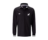 COTTON TRADERS Maillot de Rugby de l'équipe de Nouvelle- Zélande à manches longues pour Homme, Noir, S