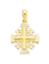14K Jerusalem Cross Pendant