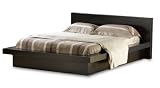 Furniture FX Urban Loft Munich Bed, Full, Espresso