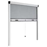 Tesa 55185-00-00 Fliegengitter 1,6 x 1,7m wei&szlig; / Alu Rollo Fenster