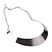 TQS™Chunky Metal Choker Statement Collar Necklace
