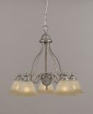 Classic Lighting 69625 RSB TCG Rustic Bronze / Tuscan Cream Glass Providence 20 Glass & Steel Chand