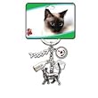 Standing Cat - I Love My Cat Keychain
