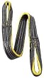 Industrial Grade 1DMR7 Web Sling, Reverse Eye, L4Ft, 2000Lb, W1In