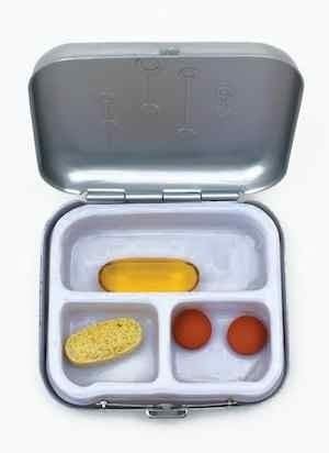 Light Weight Metal Divided Pill Box Pillbox Case New Hinged - Coral Skies Tunic