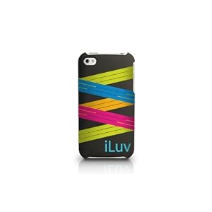 iLuv Deluxe Multi-Color Injection Silicone Case for iPhone 4-Black