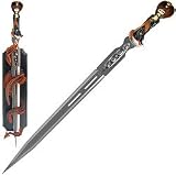 32 Inch Sword and Dragon Plaque with Death & Cobra Handle