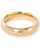 Gold Plated Tungsten Wedding Band