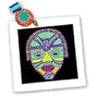 African Art - African Mask - Quilt Squares
