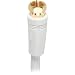 6' RG-6 Digital Coaxial Cable With Gold Plated F Connectors (White)