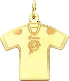 14K Gold NFL Miami Dolphins Football Jersey Charm