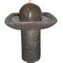 Tao Birdbath Fiberglass Fountain with LED Lights (Brown) (27"H x 20"W x 20"D)