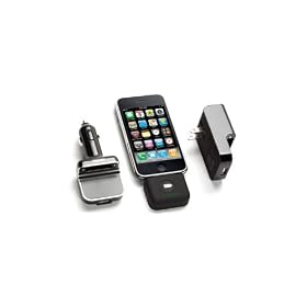 Griffin PowerDuo Reserve Wall Charger + Car Charger + Backup Battery for iPod or iPhone by
