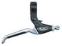 Tektro Tenera Linear Pull Brk Levers Black/Silver for Rapidfire, with Kraton insert