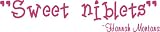 Sweet Niblets Hannah Montana - Vinyl Wall Art Lettering Words, Pink